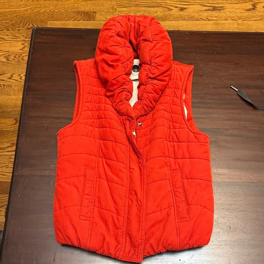 Daughters of the Liberation Anthropologie Rust Colored Quilted Vest size XS